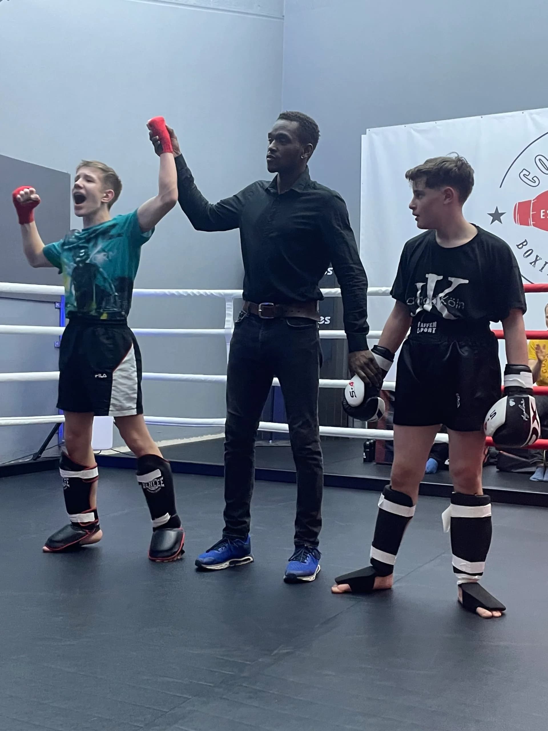 Siegerehrung im Ring bei der Fight Night 4.0
