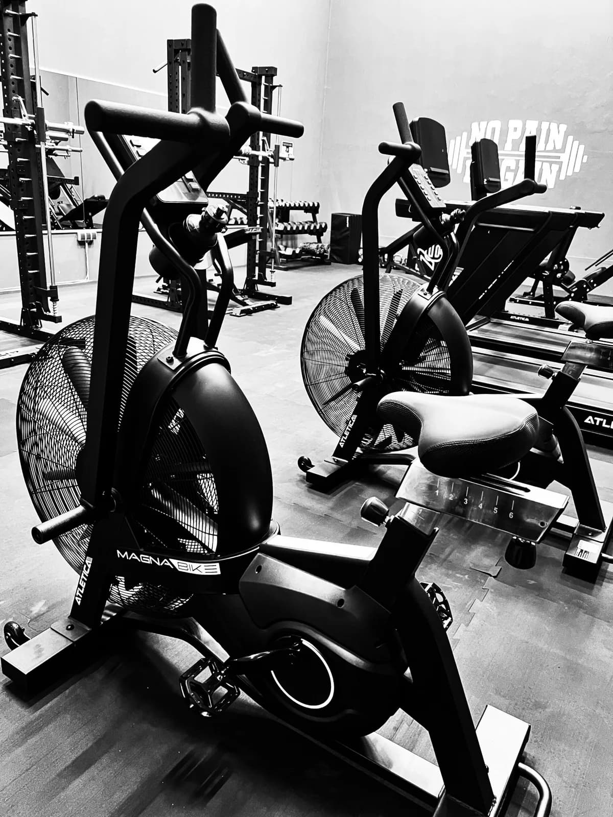 Airbikes und Ergometer im BCC-Gym